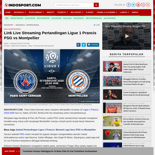 A complete backup of www.indosport.com/sepakbola/20200201/link-live-streaming-pertandingan-ligue-1-prancis-psg-vs-montpellier