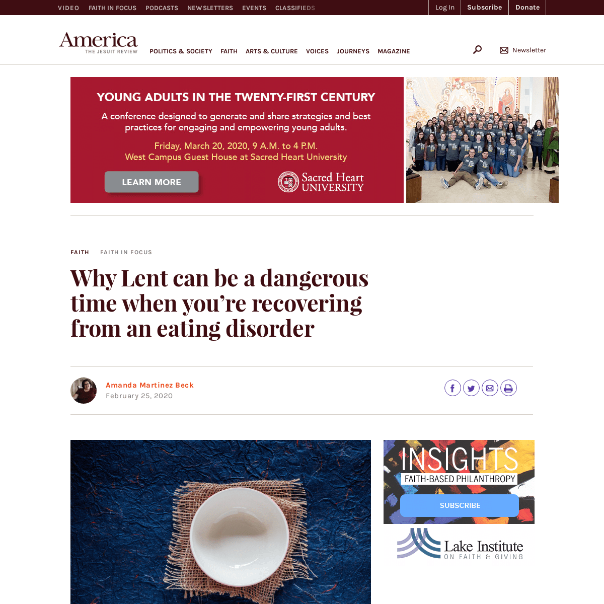 A complete backup of www.americamagazine.org/faith/2020/02/25/why-lent-can-be-dangerous-time-when-youre-recovering-eating-disord