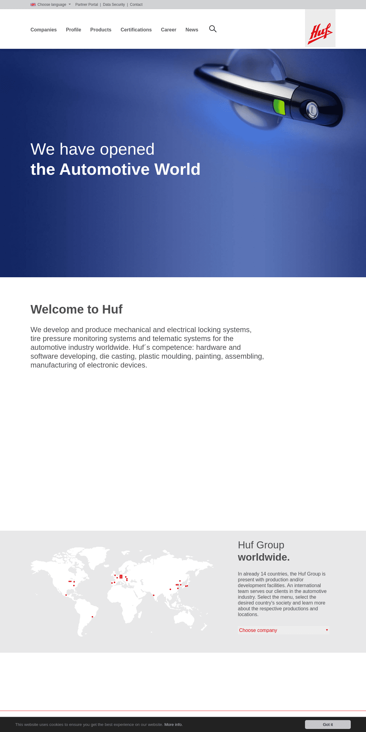 A complete backup of huf-group.com