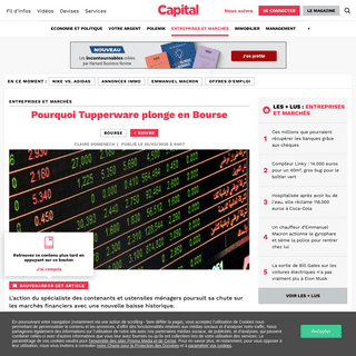A complete backup of www.capital.fr/entreprises-marches/pourquoi-tupperware-plonge-en-bourse-1363170