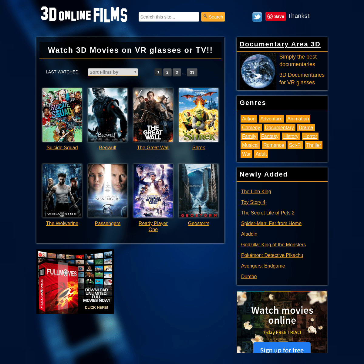A complete backup of 3donlinefilms.com
