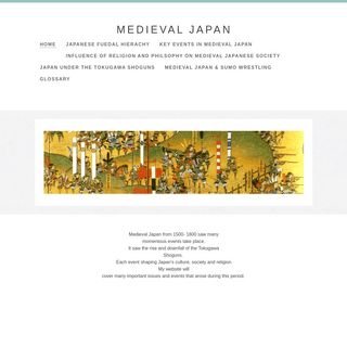 A complete backup of medievaljapanproject1.weebly.com