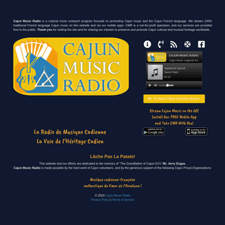 A complete backup of cajunmusicradio.com
