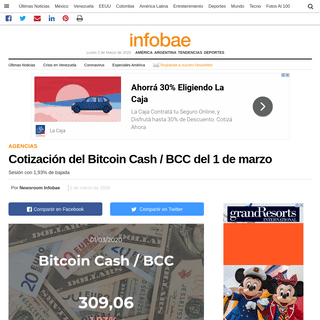 A complete backup of www.infobae.com/america/agencias/2020/03/01/cotizacion-del-bitcoin-cash-bcc-del-1-de-marzo/