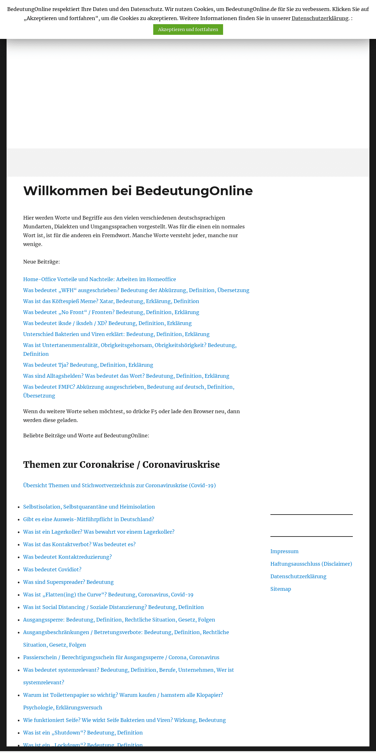 A complete backup of bedeutungonline.de