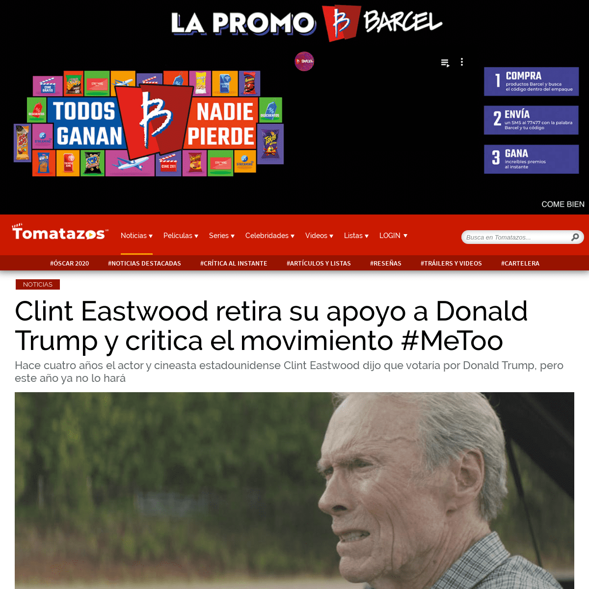 A complete backup of www.tomatazos.com/noticias/418675/Clint-Eastwood-retira-su-apoyo-a-Donald-Trump-y-critica-el-movimiento-MeT