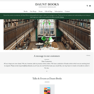 A complete backup of dauntbooks.co.uk