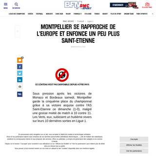 A complete backup of rmcsport.bfmtv.com/football/montpellier-se-rapproche-de-l-europe-et-enfonce-un-peu-plus-saint-etienne-18549