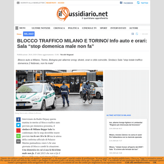 A complete backup of www.ilsussidiario.net/news/blocco-auto-a-milano-torino-bologna-allarme-smog-domenica-sala-chiude-traffico/1