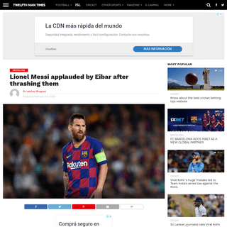 A complete backup of the12thman.in/lionel-messi-applauded-by-eibar-after-thrashing-them/