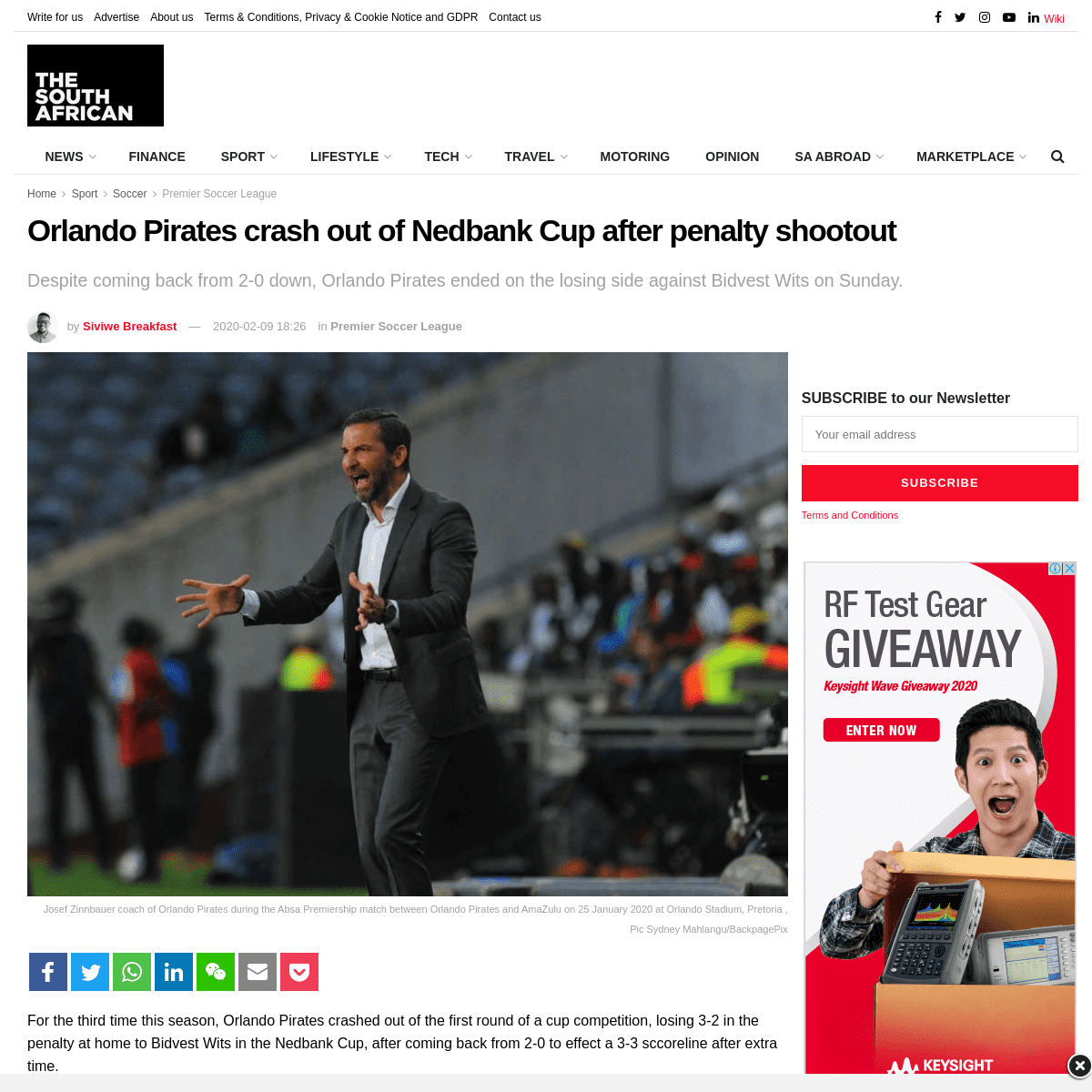 A complete backup of www.thesouthafrican.com/sport/soccer/psl-south-africa/orlando-pirates-crash-out-of-nedbank-cup-after-penalt