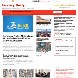 A complete backup of luxurydaily.com