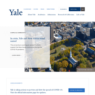 A complete backup of yale.edu