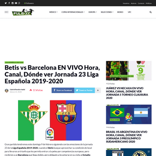 A complete backup of fulbox.com/2020/02/08/betis-vs-barcelona-en-vivo-hora-canal-donde-ver-jornada-23-liga-espanola-2019-2020/