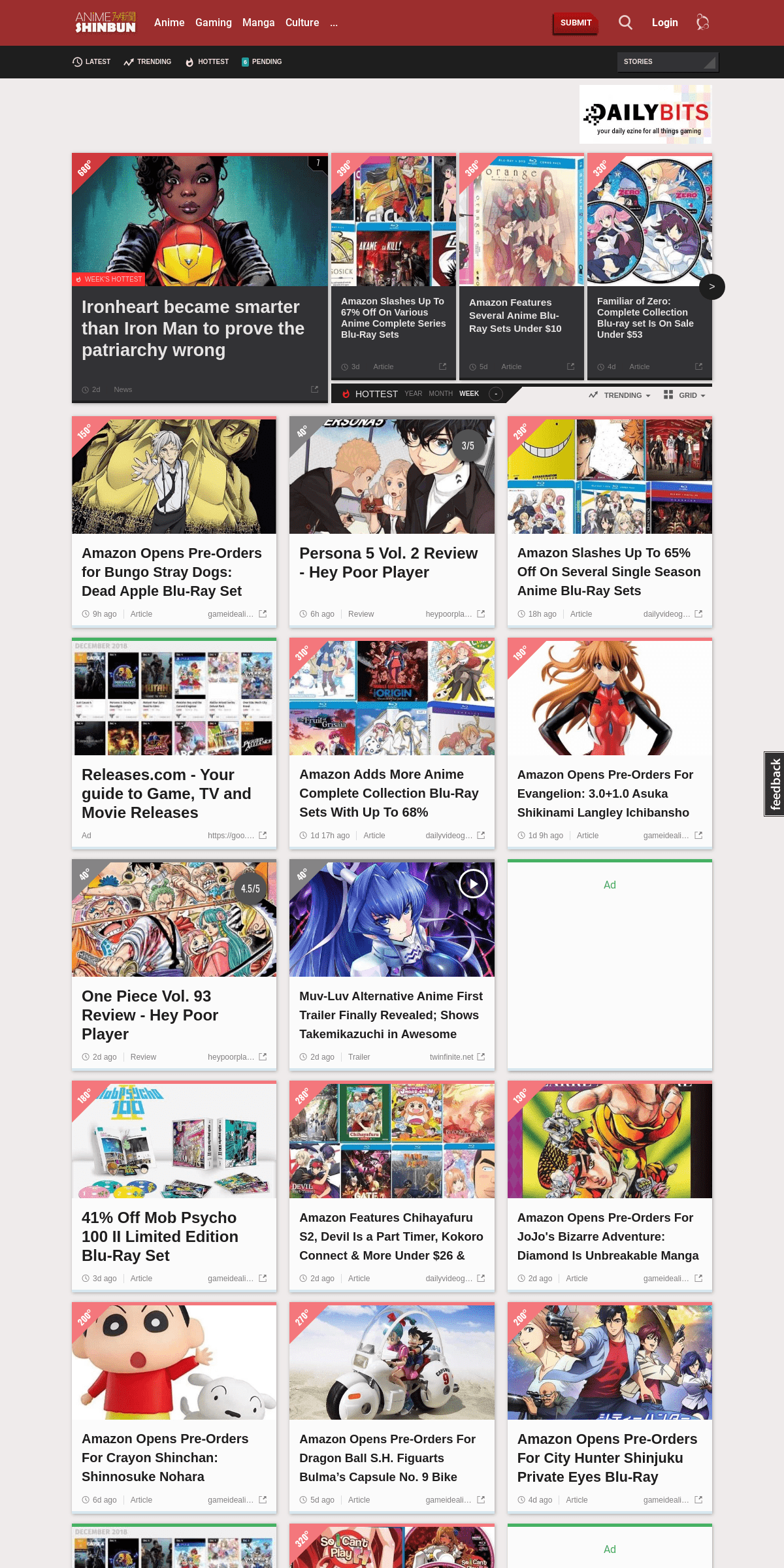 A complete backup of animeshinbun.com