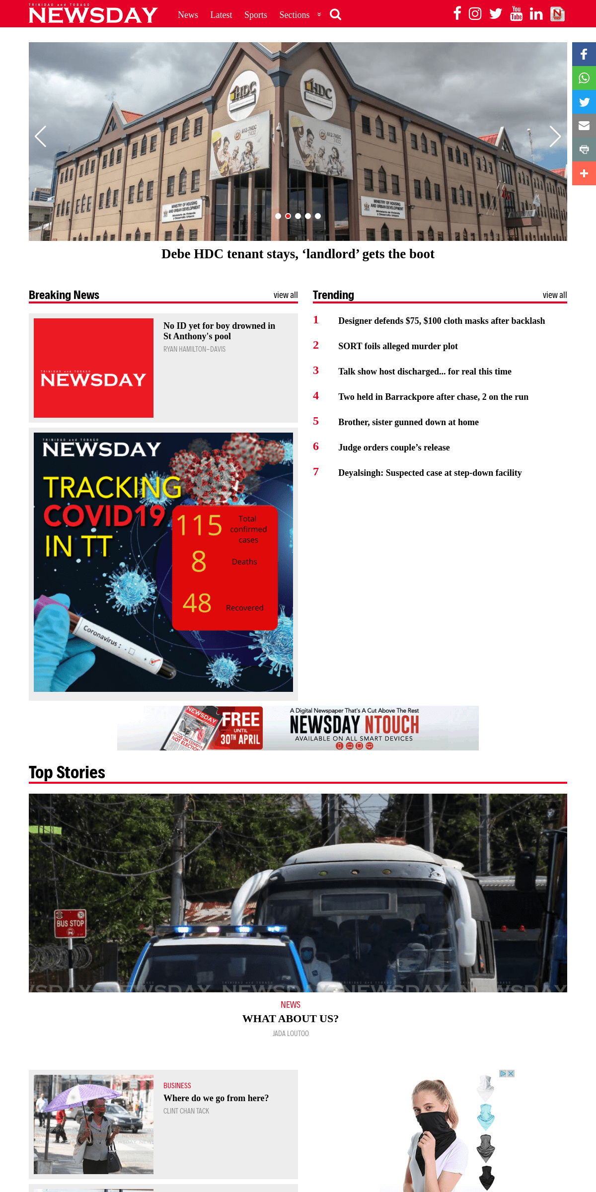 A complete backup of newsday.co.tt