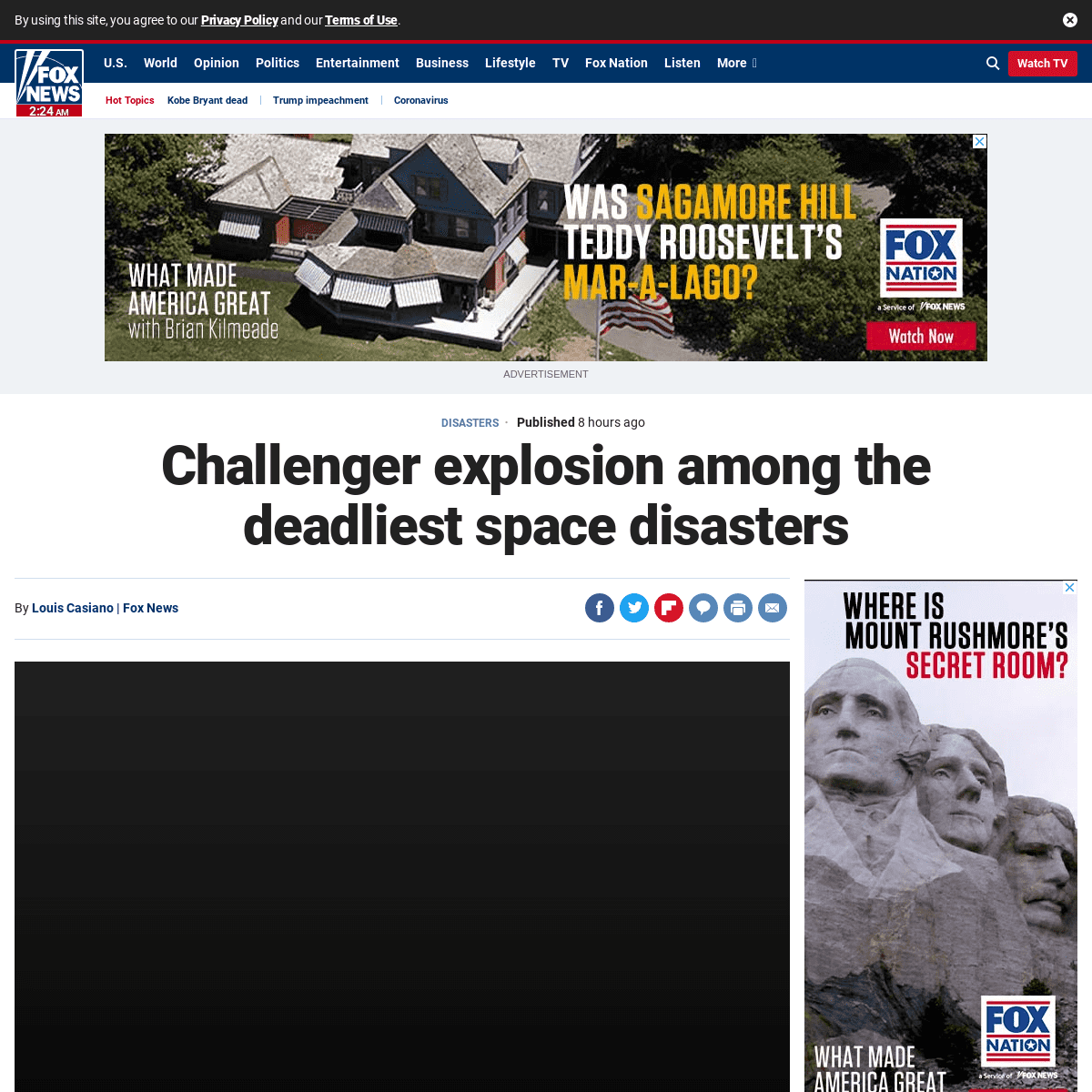 A complete backup of www.foxnews.com/science/challenger-explosion-deadliest-space-disasters