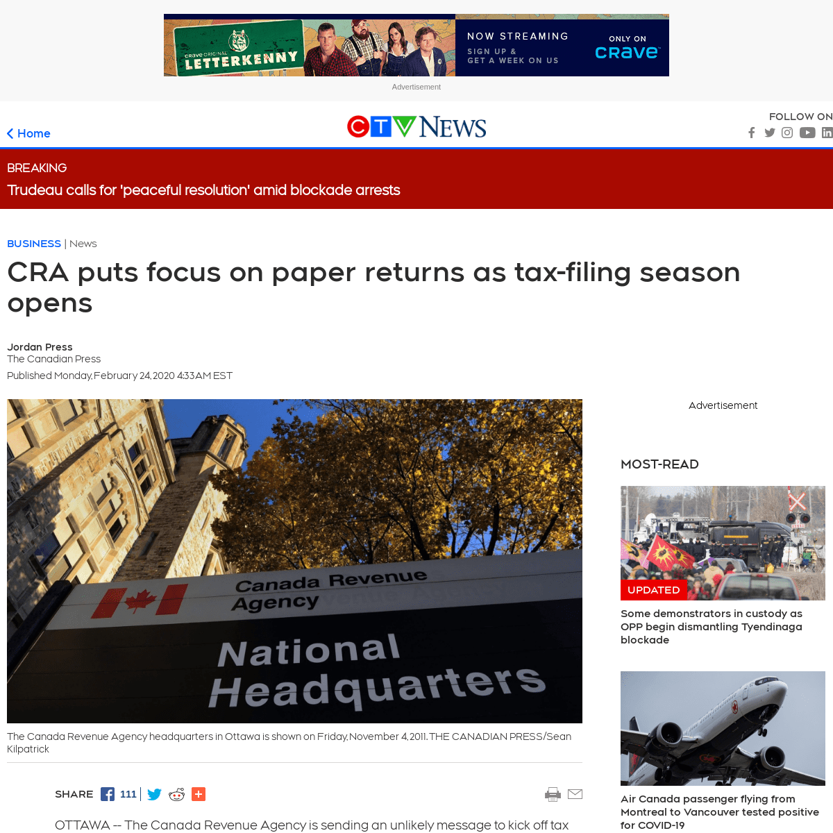 A complete backup of www.ctvnews.ca/business/cra-puts-focus-on-paper-returns-as-tax-filing-season-opens-1.4824545