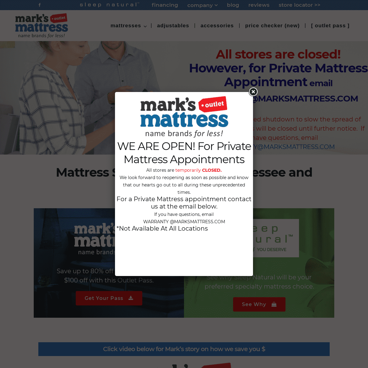 A complete backup of marksmattress.com