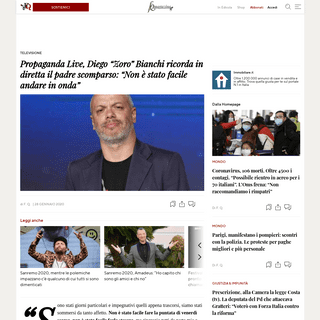 A complete backup of www.ilfattoquotidiano.it/2020/01/28/propaganda-live-diego-zoro-bianchi-ricorda-in-diretta-il-padre-scompars