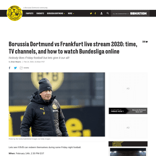 A complete backup of www.fearthewall.com/2020/2/14/21138067/borussia-dortmund-vs-frankfurt-live-stream-2020-time-tv-channels-and