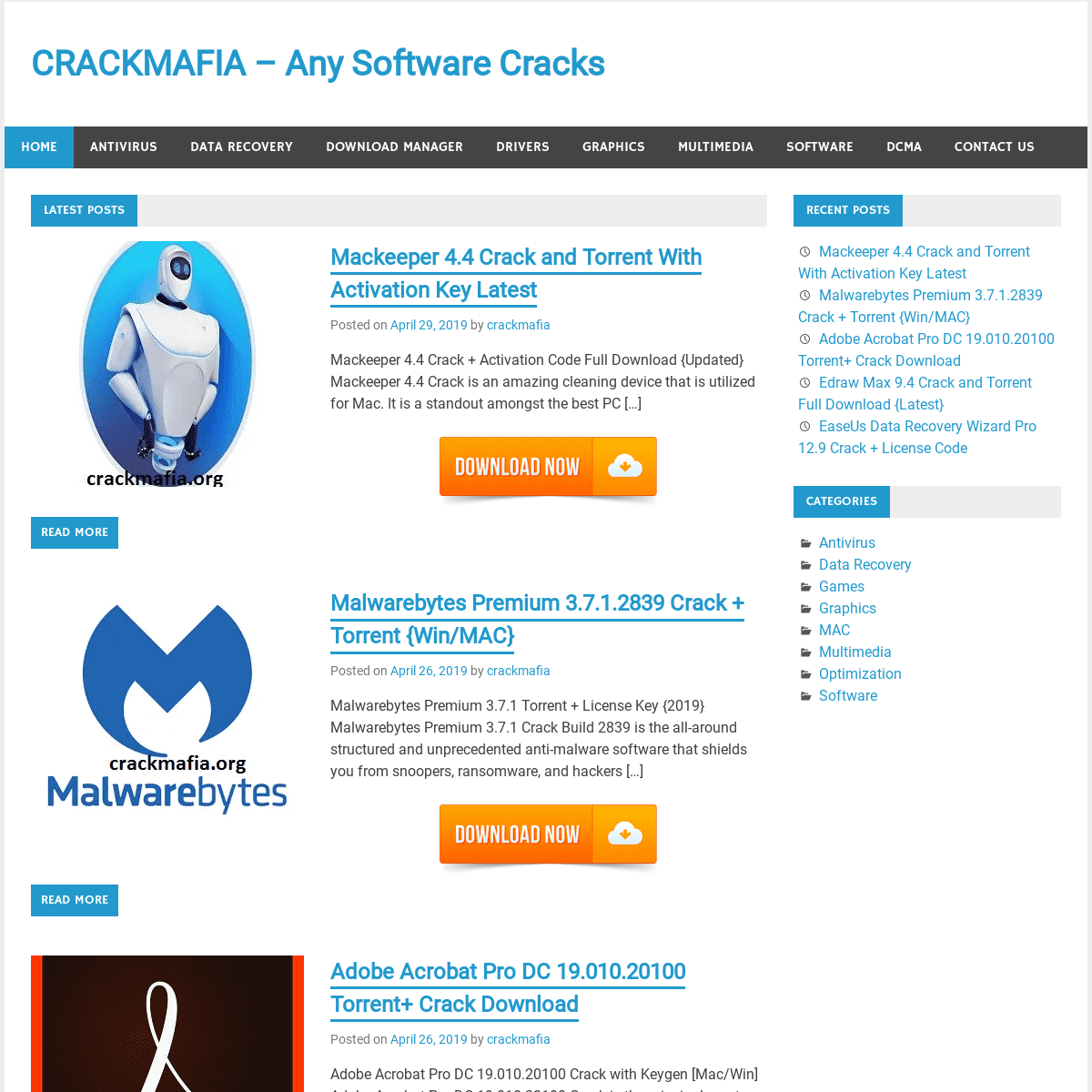 A complete backup of crackmafia.org