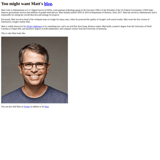 A complete backup of mattcutts.com