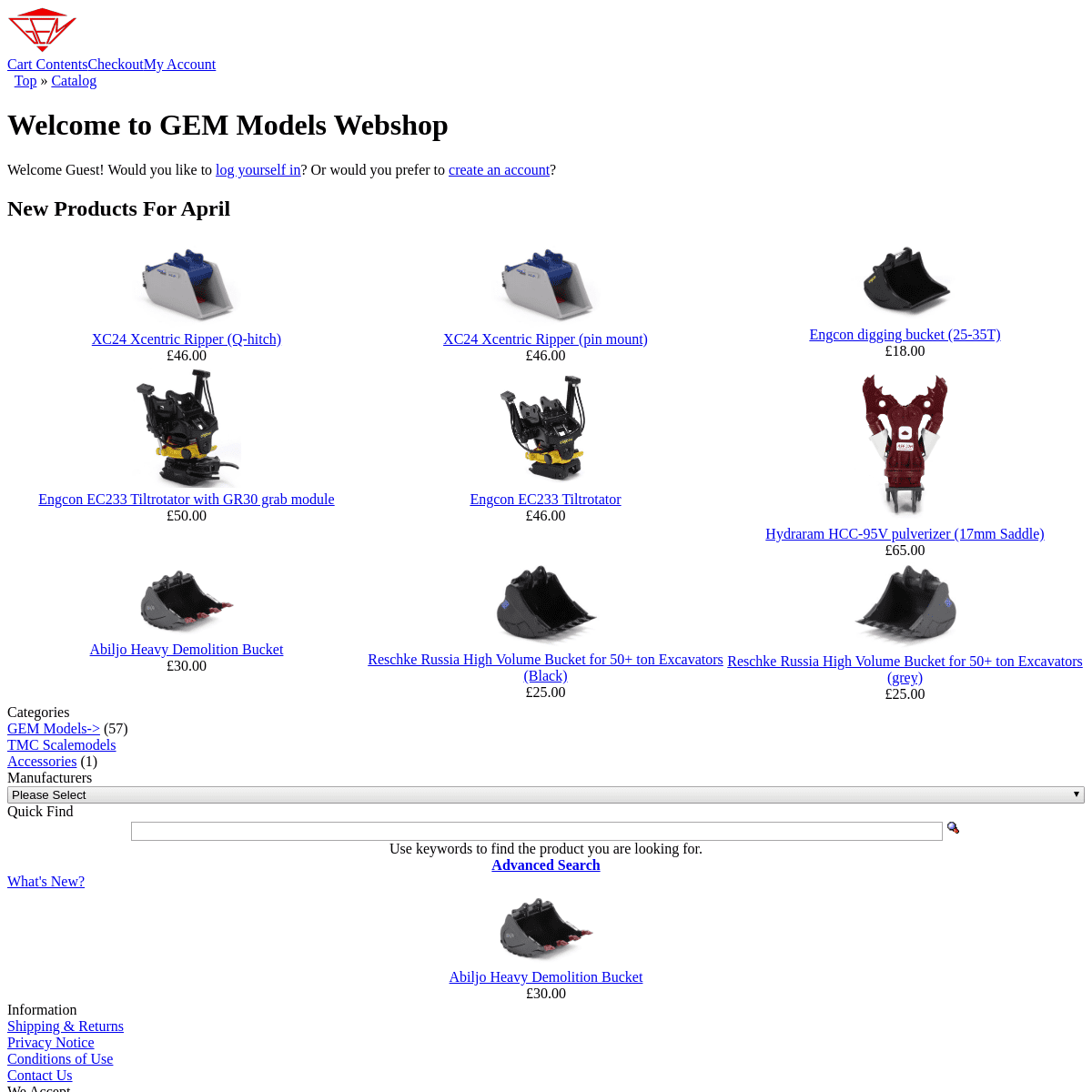 A complete backup of gem-models.co.uk