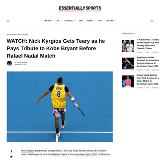 A complete backup of www.essentiallysports.com/watch-nick-kyrgios-gets-teary-as-he-pays-tribute-to-kobe-bryant-before-rafael-nad