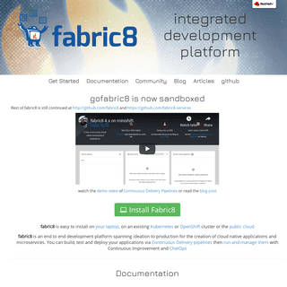 A complete backup of fabric8.io