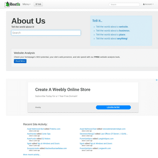 A complete backup of aboutus.org