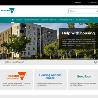 A complete backup of housing.vic.gov.au