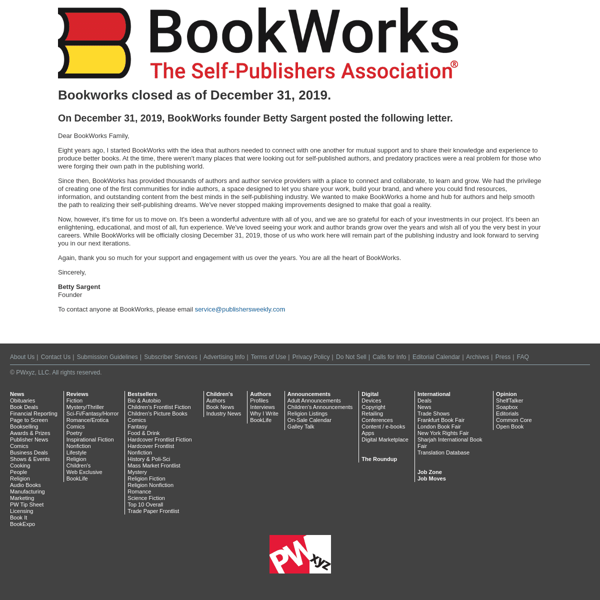 A complete backup of bookworks.com