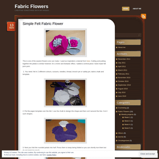 A complete backup of fabricflowers.wordpress.com