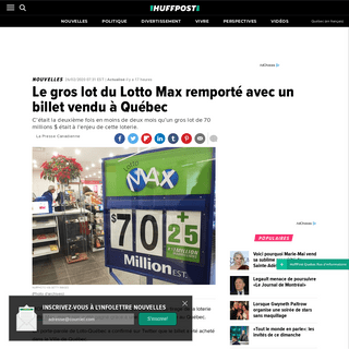 A complete backup of quebec.huffingtonpost.ca/entry/gros-lot-lotto-max_qc_5e566473c5b62e9dc7dad029