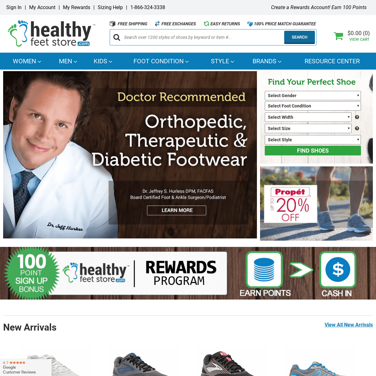 A complete backup of healthyfeetstore.com