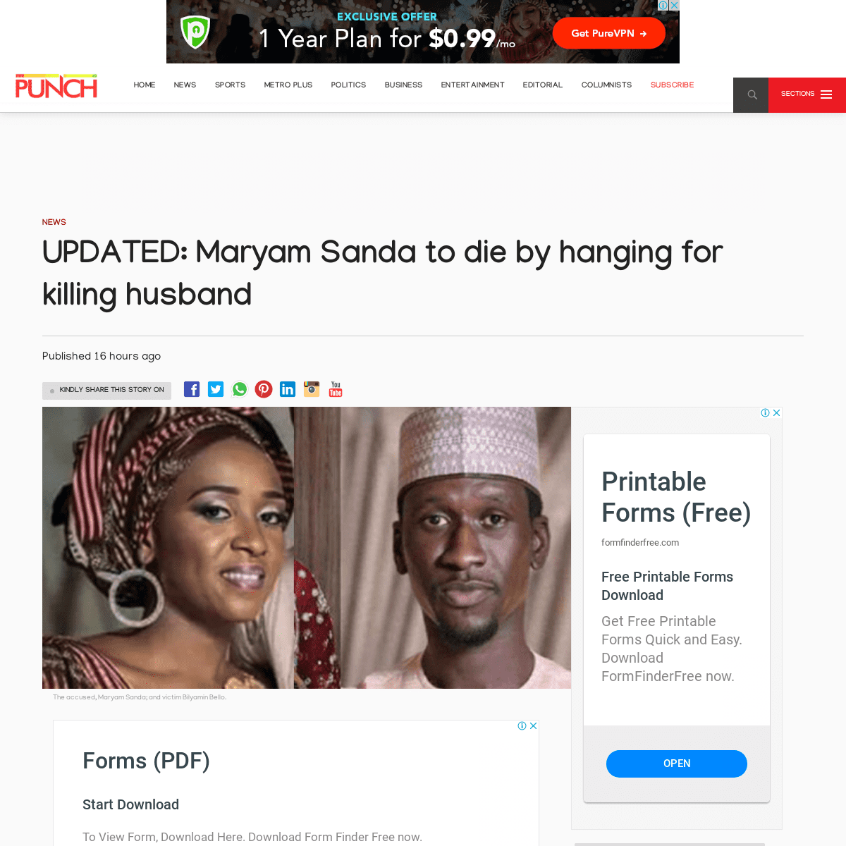 A complete backup of punchng.com/updated-maryam-sanda-to-die-by-hanging-for-killing-husband-ex-pdp-chairmans-nephew