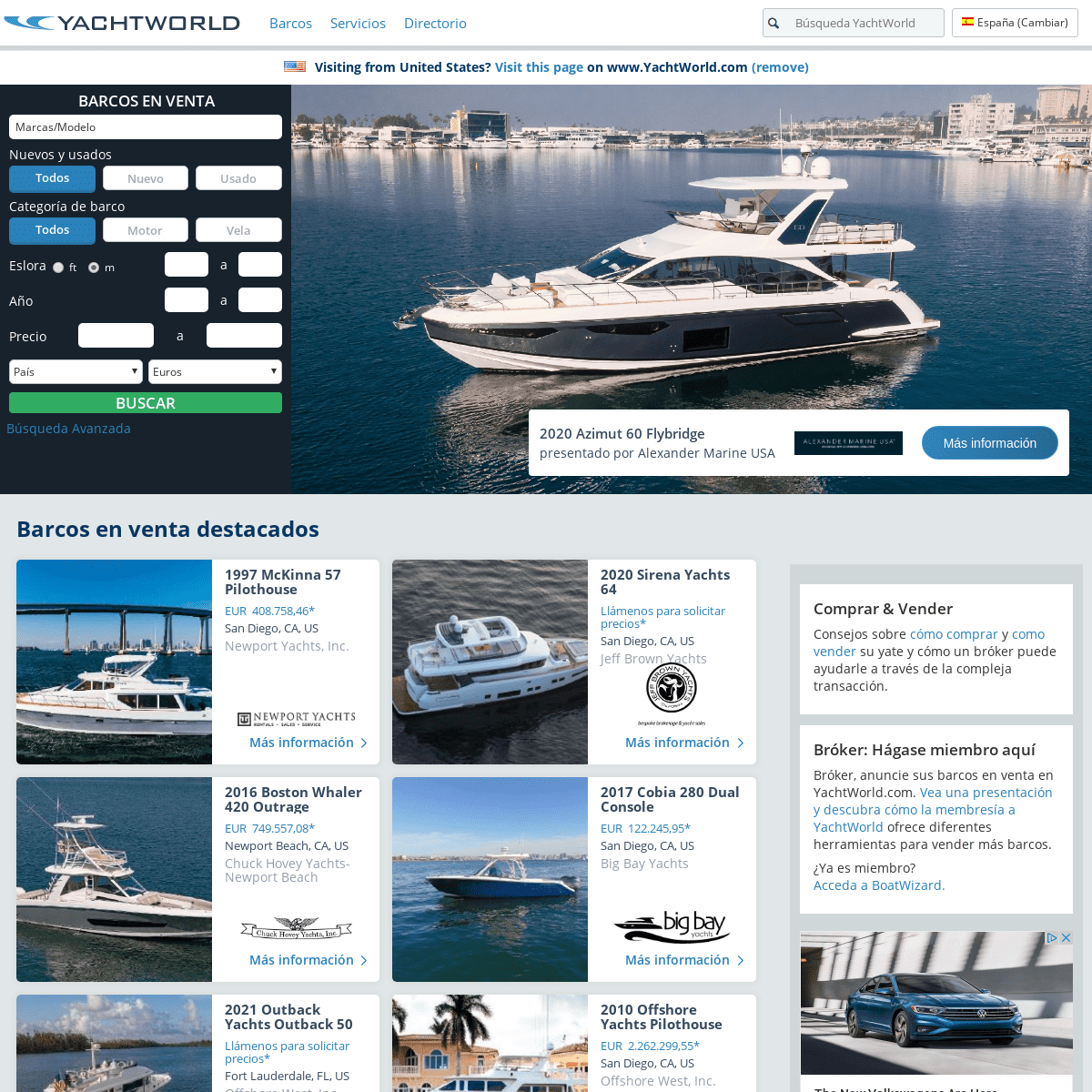 A complete backup of yachtworld.es