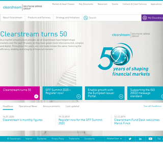 A complete backup of clearstream.com