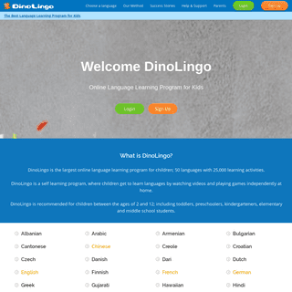 A complete backup of dinolingo.com