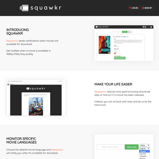 A complete backup of squawkr.io