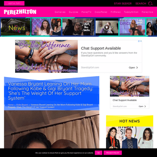 A complete backup of perezhilton.com/vanessa-bryant-kobe-bryant-daughter-death-leaning-on-mom/