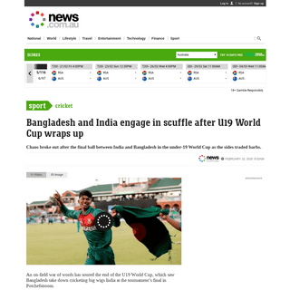 A complete backup of www.news.com.au/sport/cricket/bangladesh-and-india-engage-in-scuffle-after-u19-world-cup-wraps-up/news-stor