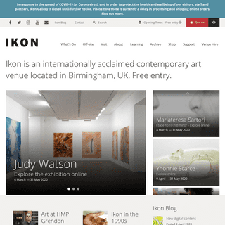 A complete backup of ikon-gallery.co.uk