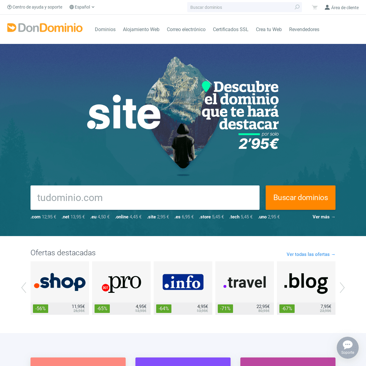 A complete backup of dondominio.com