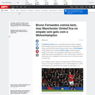 A complete backup of www.espn.com.br/futebol/artigo/_/id/6591652/bruno-fernandes-estreia-bem-mas-manchester-uinted-fica-no-empat