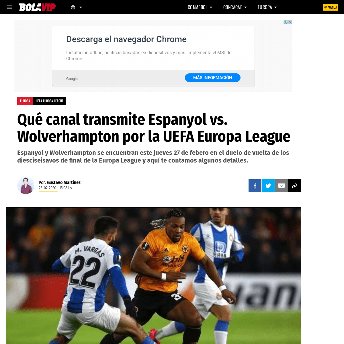 A complete backup of bolavip.com/europa/Que-canal-transmite-Espanyol-vs.-Wolverhampton-por-la-UEFA-Europa-League-F22-20200226-01