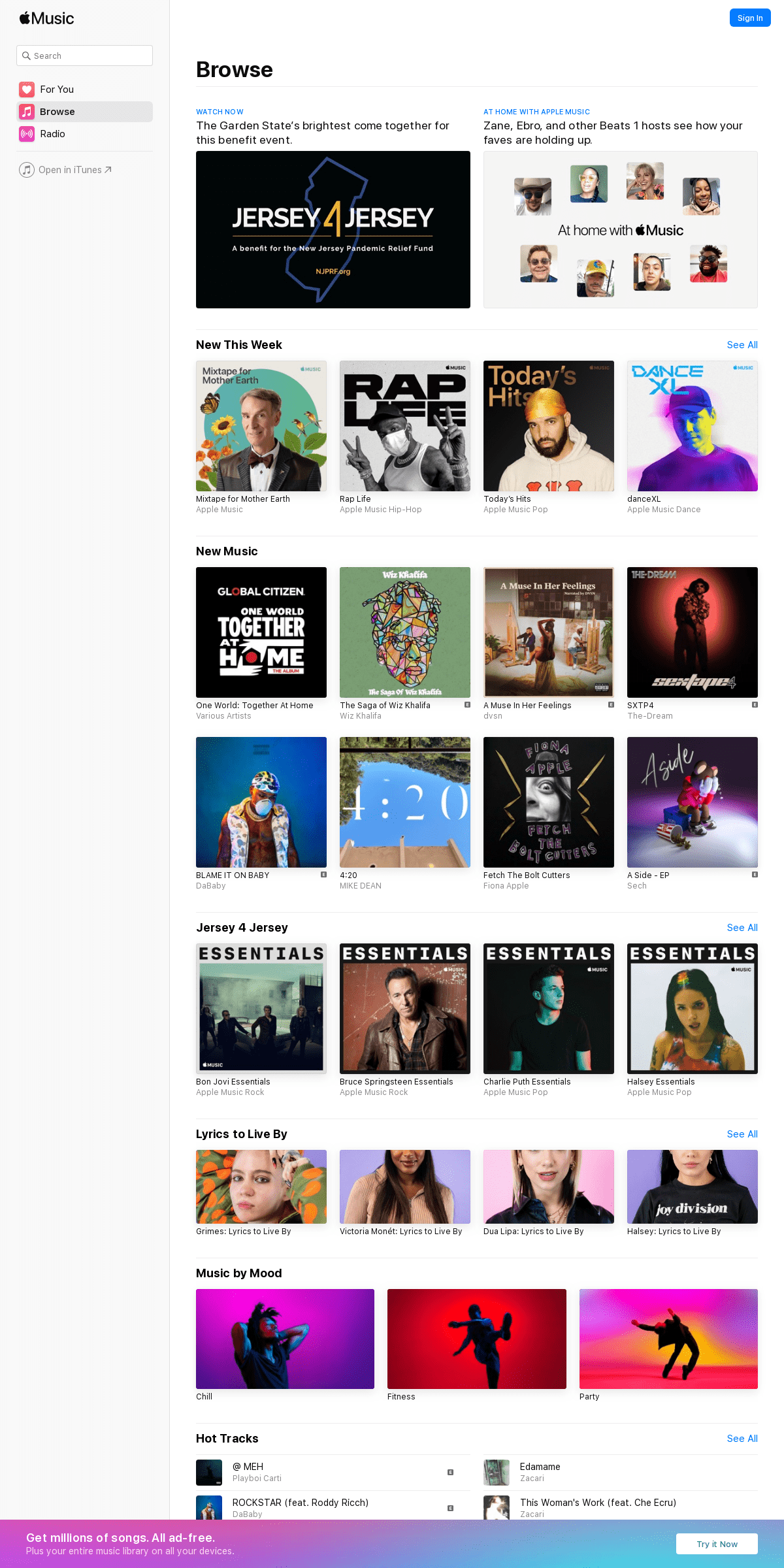 A complete backup of music.apple.com