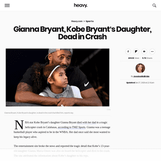 A complete backup of heavy.com/sports/2020/01/gianna-bryant-kobe-daughter-dead/
