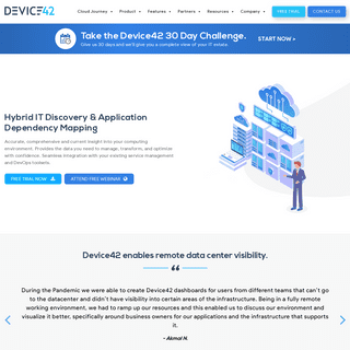 A complete backup of device42.com